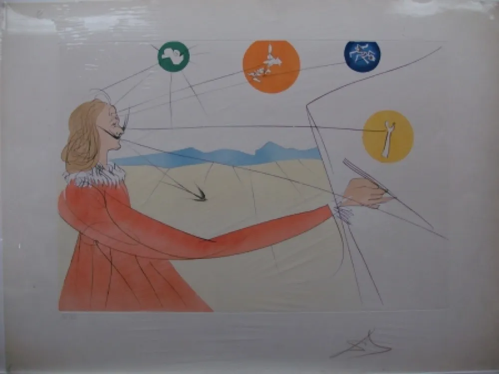 Radierung Dali - Dalinean Prophecy of Dali
