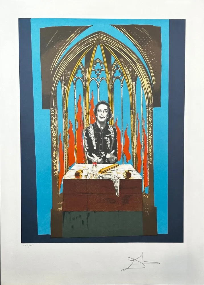 Lithographie Dali - Dali's Inferno with Original Portfolio Case 