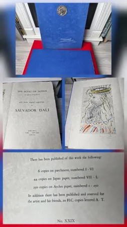 Radierung Dali - Deluxe - Song of Songs of King Solomon Japan Paper
