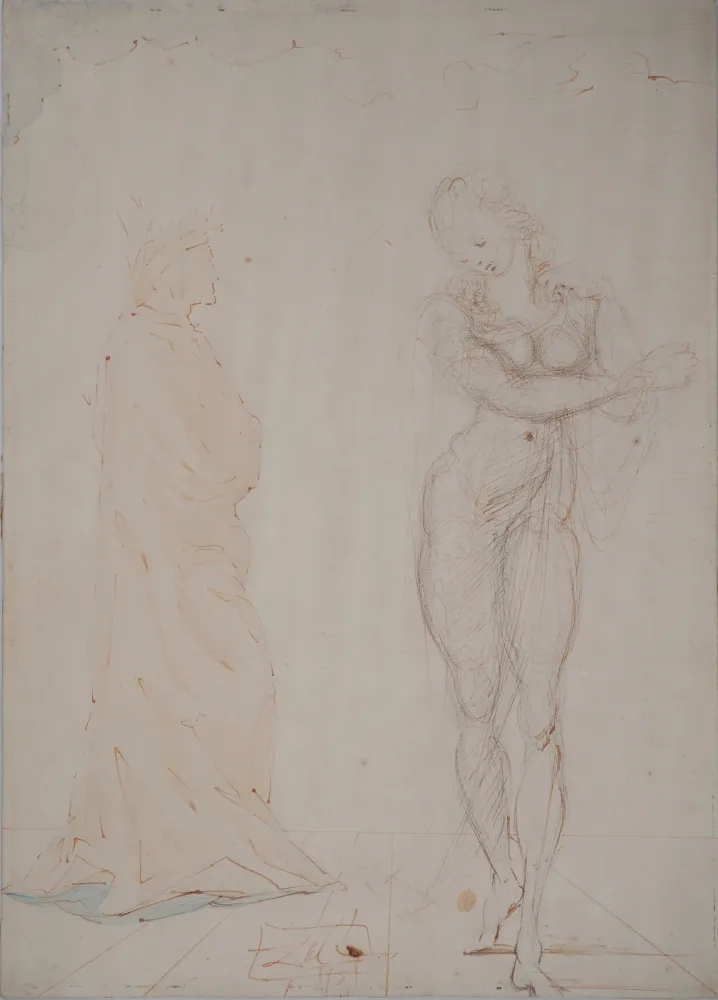 Keine Technische Dali - Divine Comédie : Dante et Béatrice