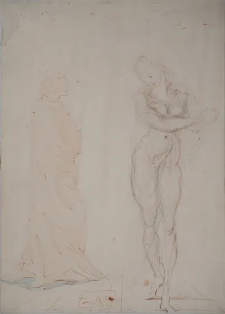 Keine Technische Dali - Divine Comédie : Dante et Béatrice