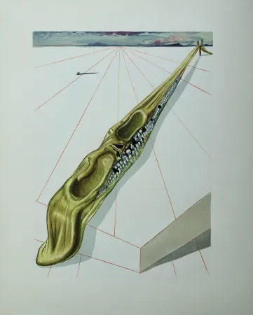 Holzschnitt Dali - Divine Comédie, Enfer 14, Les blasphémateurs