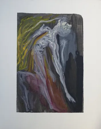 Holzschnitt Dali - Divine Comédie, Enfer 9, Les furies