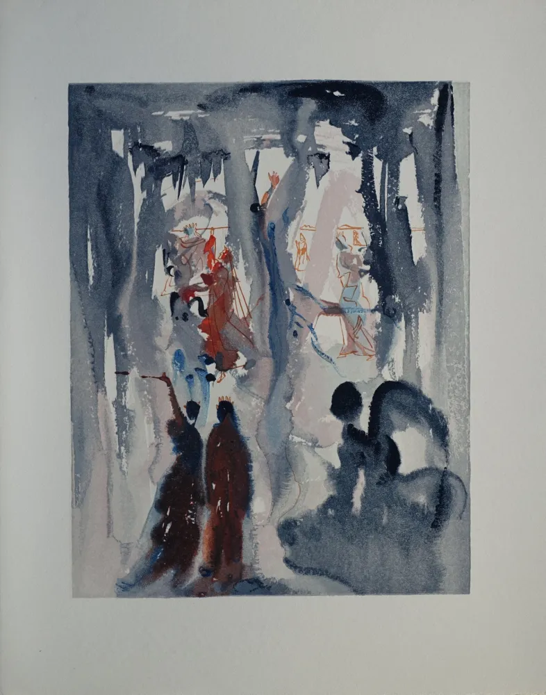 Holzschnitt Dali - Divine Comédie, Paradis 13, Ainsi fut créé la Terre