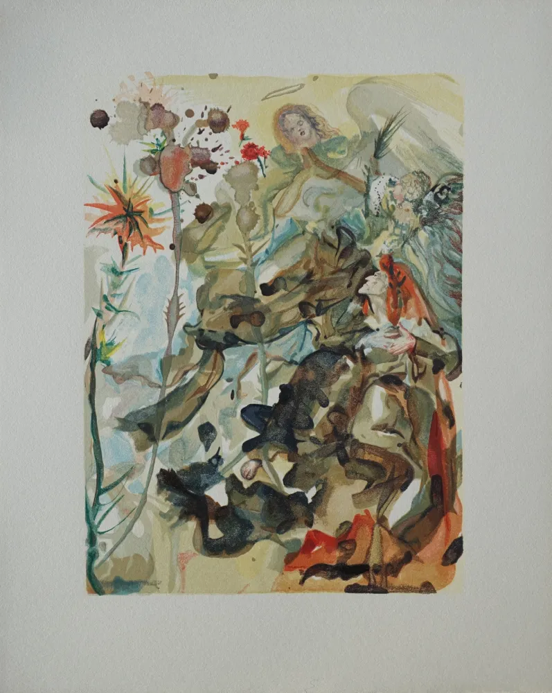 Holzschnitt Dali - Divine Comédie, Paradis 25, Saint Jacques de l'Espérance