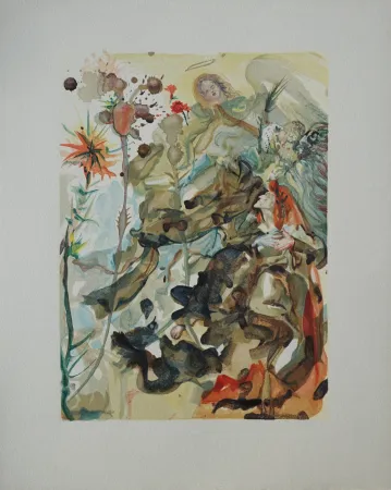 Holzschnitt Dali - Divine Comédie, Paradis 25, Saint Jacques de l'Espérance