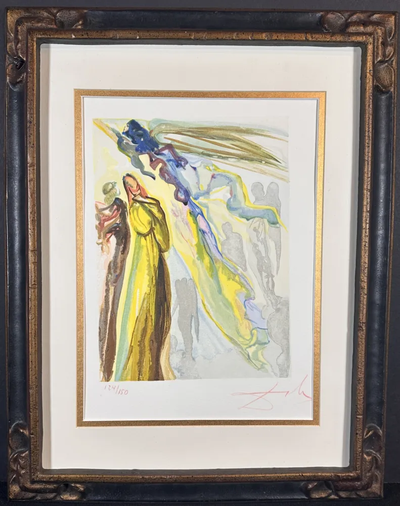 Holzschnitt Dali - Divine Comedy Heaven Canto 11