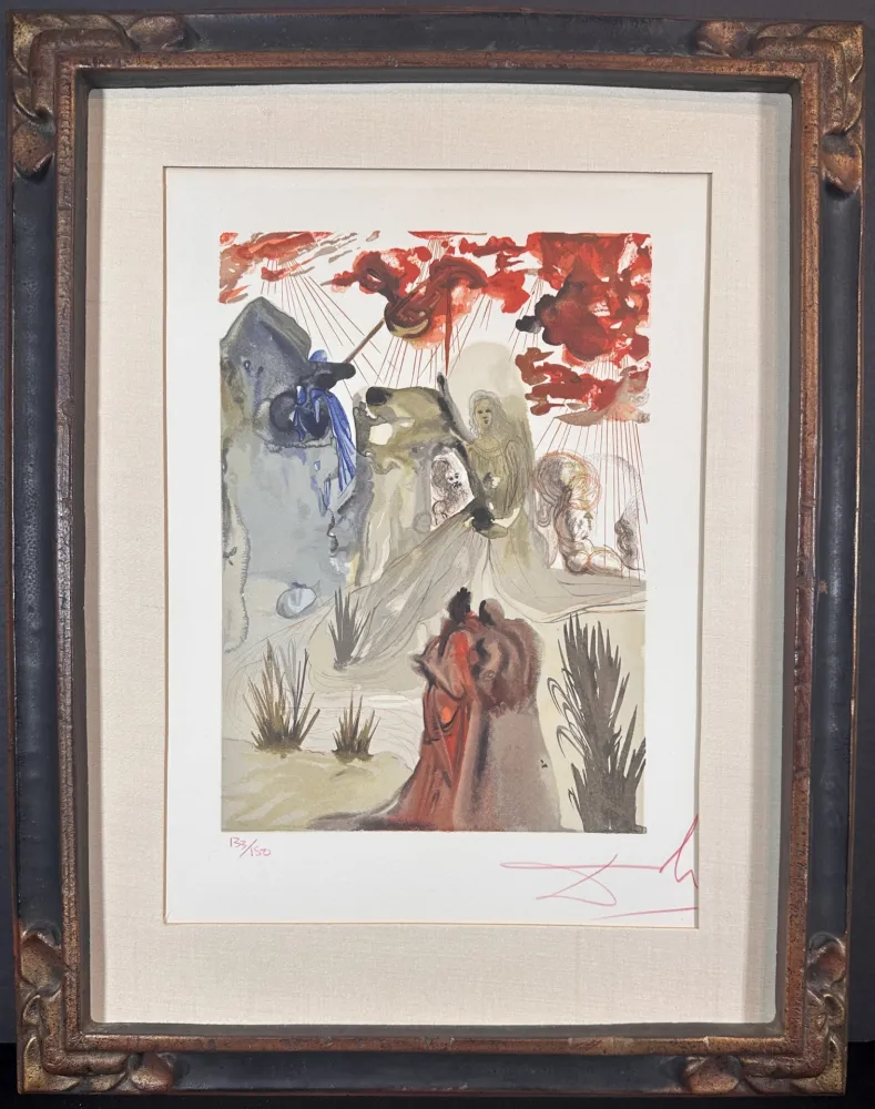 Holzschnitt Dali - Divine Comedy Purgatory Canto 28