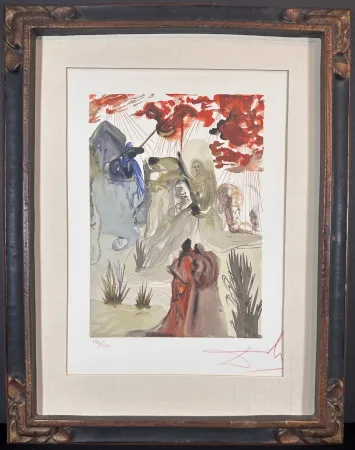 Holzschnitt Dali - Divine Comedy Purgatory Canto 28