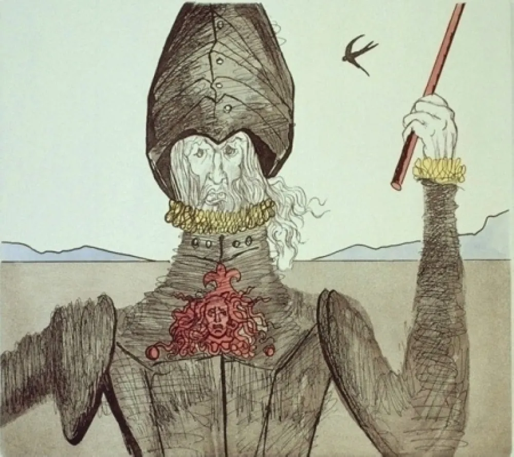 Radierung Und Aquatinta Dali - Don Quijote