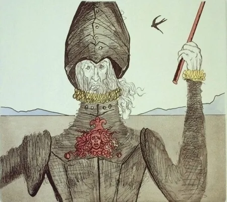Radierung Und Aquatinta Dali - Don Quijote