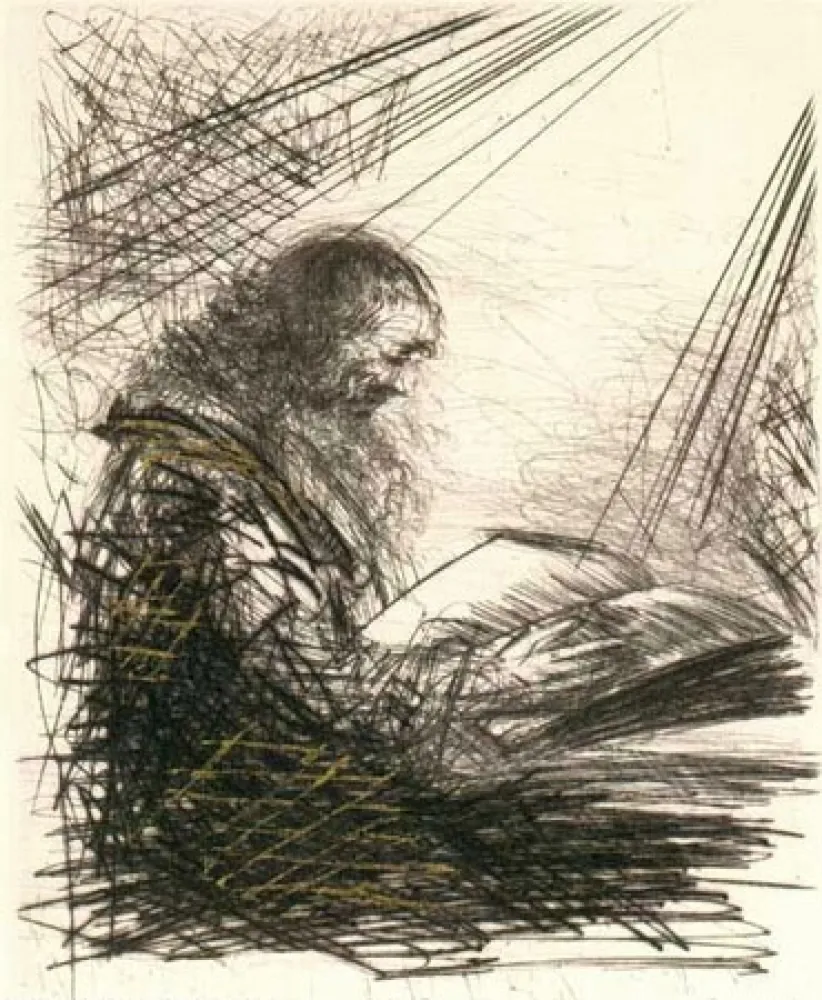 Stich Dali - Faust Lisant (Reading Faust)
