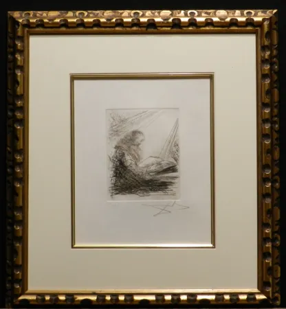 Stich Dali - Faust Vignettes Faust Lisant 