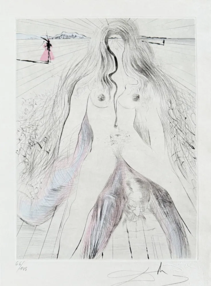 Stich Dali - Femme à cheval