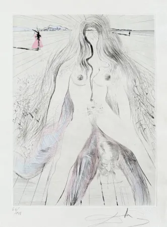 Stich Dali - Femme à cheval