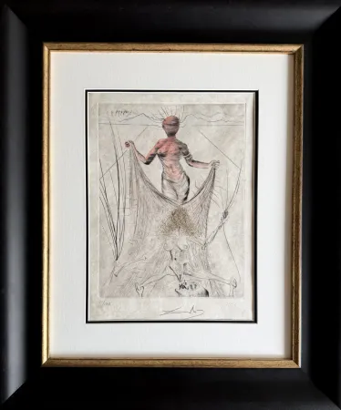 Stich Dali - Femme tenant le voile