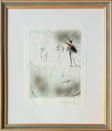 Kaltnadelradierung Dali - Femmes poules (Hen Women)