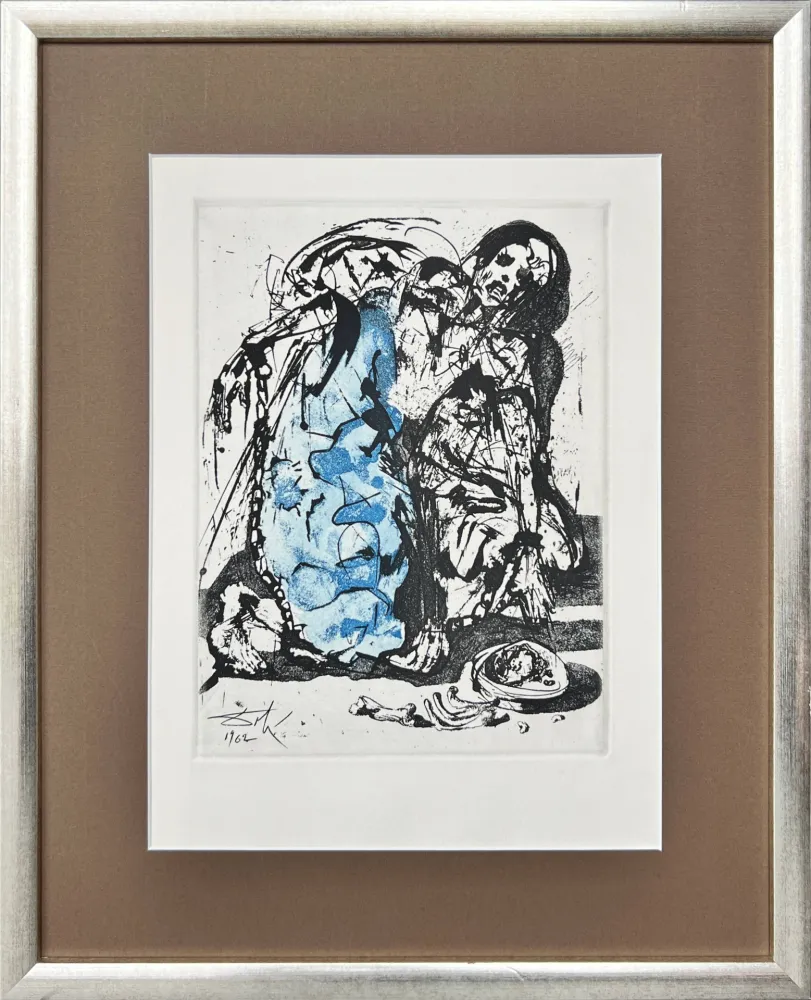 Radierung Dali - Figure in Chains