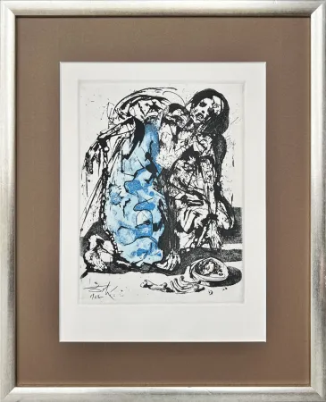 Radierung Dali - Figure in Chains
