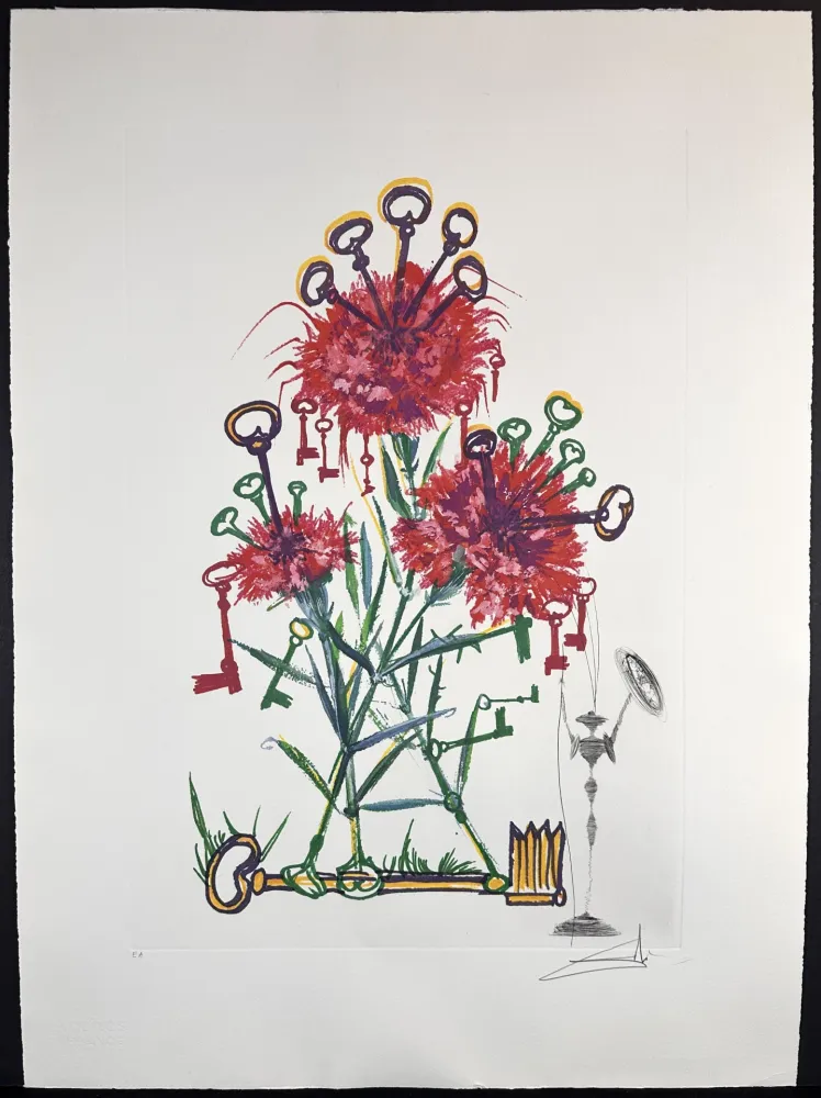 Stich Dali - Florals Carnation Don Quixote