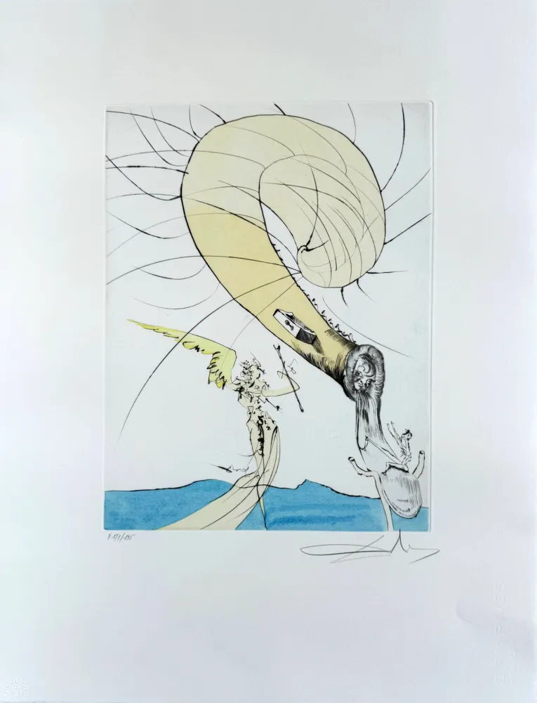 Keine Technische Dali - Freud with a Snail Head