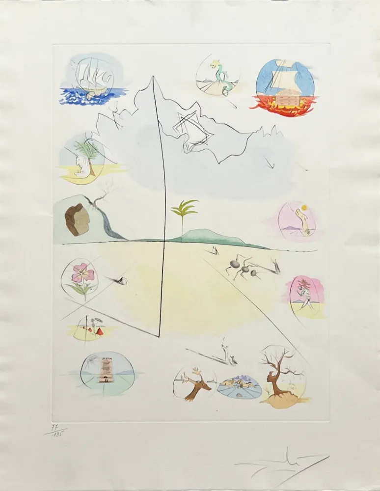 Radierung Dali - Frontispiece