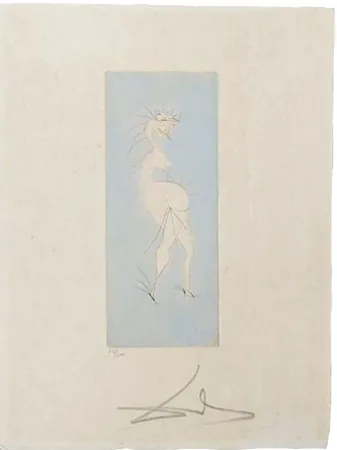 Kaltnadelradierung Dali - Grotesque