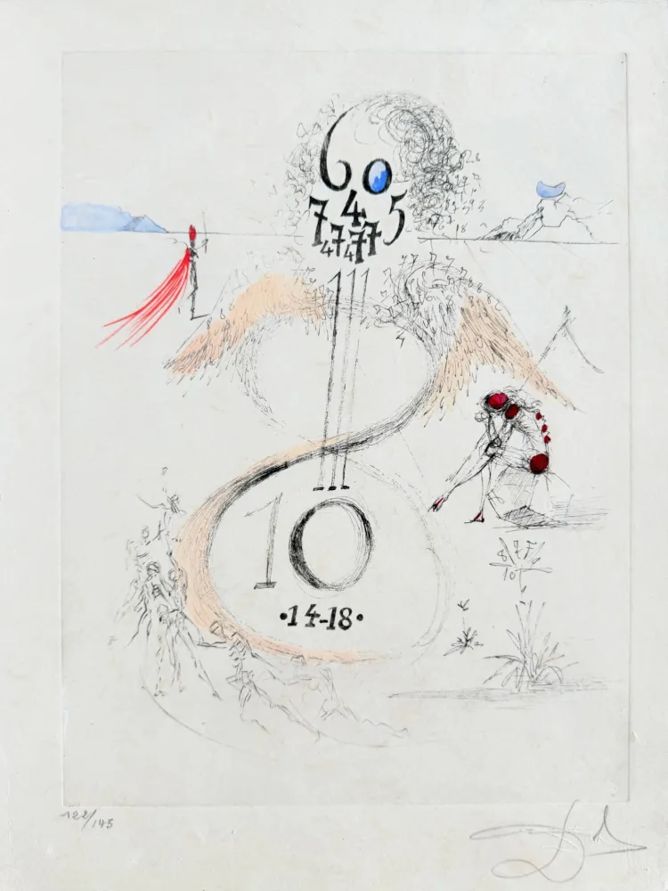 Radierung Dali - Guerre de 1914–1918 (The 1914–18 War)