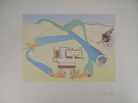 Stich Dali - Hommage à Léonard de Vinci : le cracking du pétrole