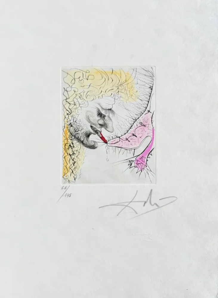 Stich Dali - Homme baisant la chaussure