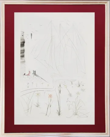 Radierung Dali - Iseult's Arrival
