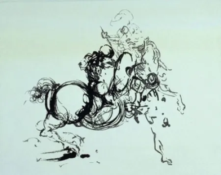 Stich Dali -  Jinete 1936