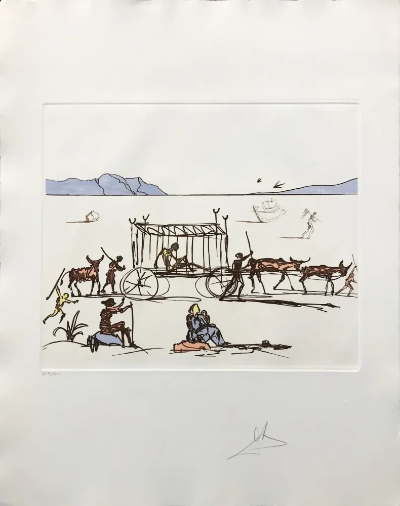 Radierung Und Aquatinta Dali - JUDGEMENT