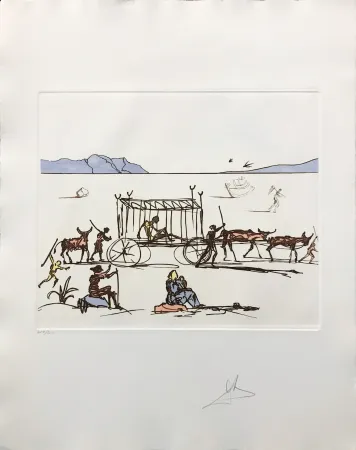 Radierung Und Aquatinta Dali - JUDGEMENT