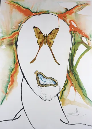 Lithographie Dali - Kabuki Dancer