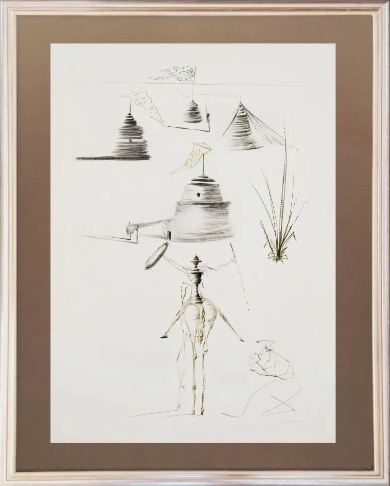 Radierung Dali - King Marc's Camp