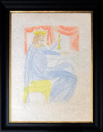 Kaltnadelradierung Dali - King Solomon