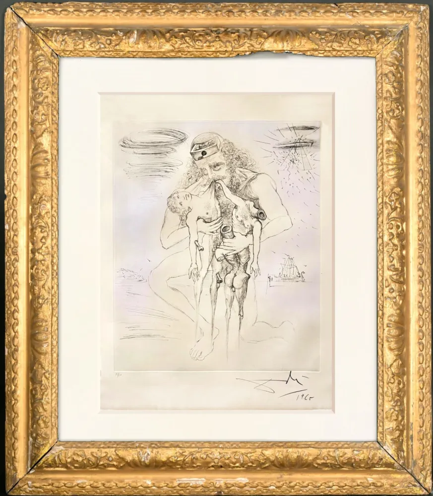 Heliogravüre Dali - Kronos (Saturno)