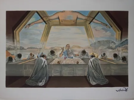 Lithographie Dali - La Céne