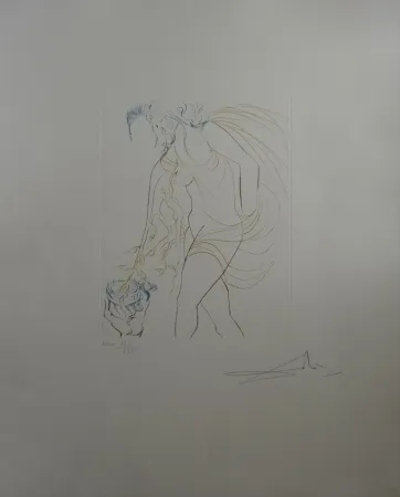 Radierung Dali - La Coupe Offerte