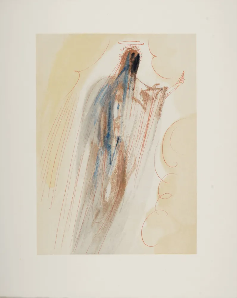 Holzschnitt Dali - La Création des Anges, 1963
