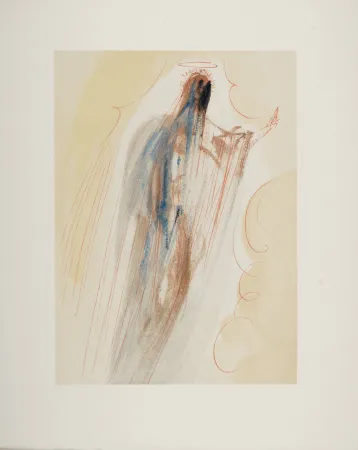 Holzschnitt Dali - La Création des Anges, 1963