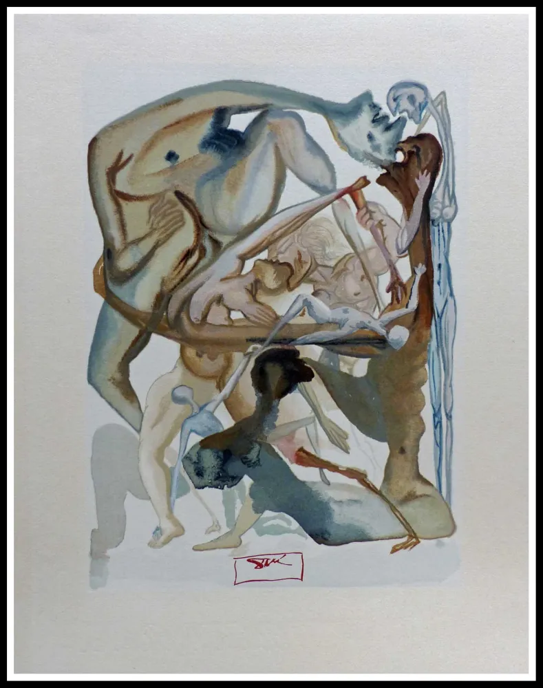 Holzschnitt Dali - LA DIVINE COMEDIE