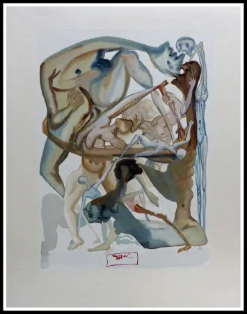 Holzschnitt Dali - LA DIVINE COMEDIE