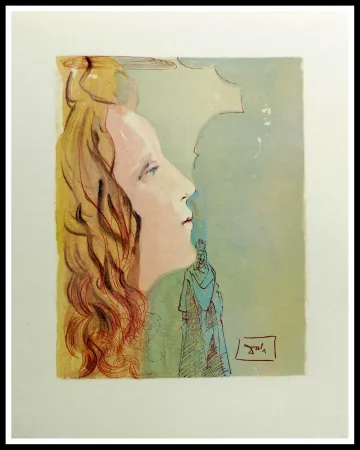 Holzschnitt Dali - LA DIVINE COMEDIE - Béatrice