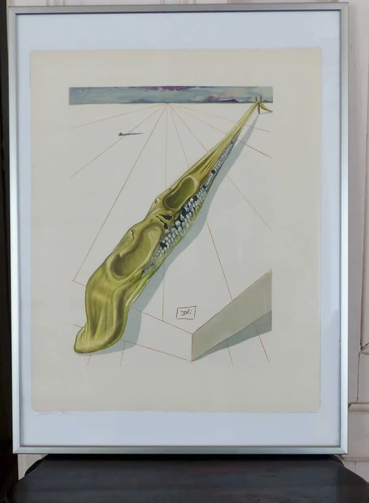 Holzschnitt Dali - LA DIVINE COMEDIE - Blasphémateurs