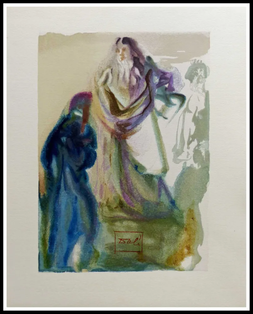 Holzschnitt Dali - LA DIVINE COMEDIE - La marche vers Dieu