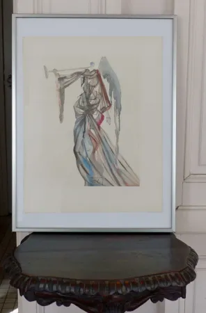 Holzschnitt Dali - LA DIVINE COMEDIE - L'ange du soleil