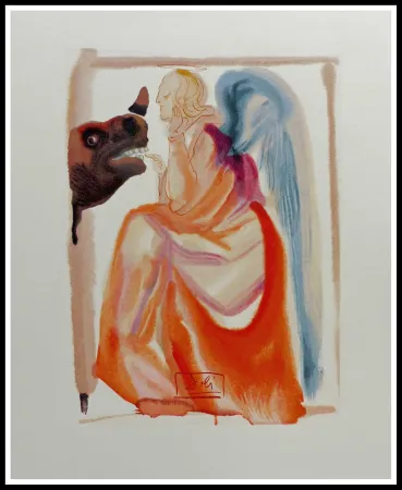 Holzschnitt Dali - LA DIVINE COMEDIE - Le ciel de Mercure