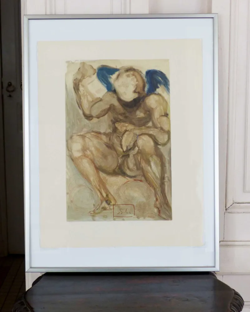 Holzschnitt Dali - LA DIVINE COMEDIE - L'envie